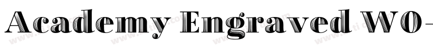 Academy Engraved W0字体转换